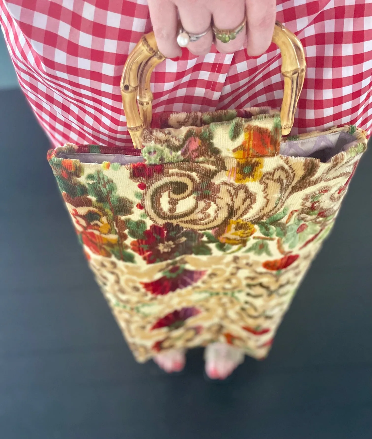 Glory luxe tote: bright   bamboo