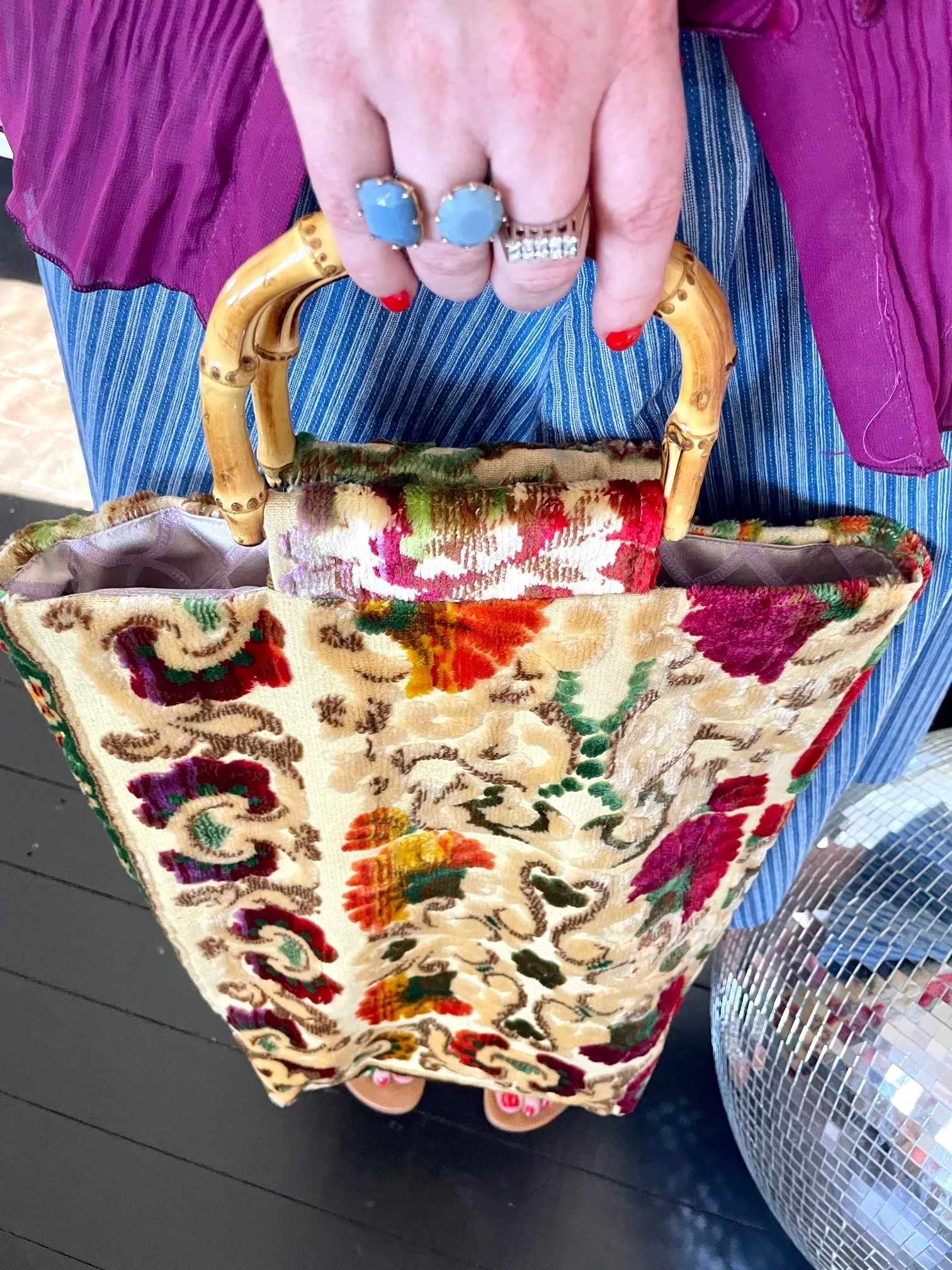 Glory luxe tote: bright   bamboo