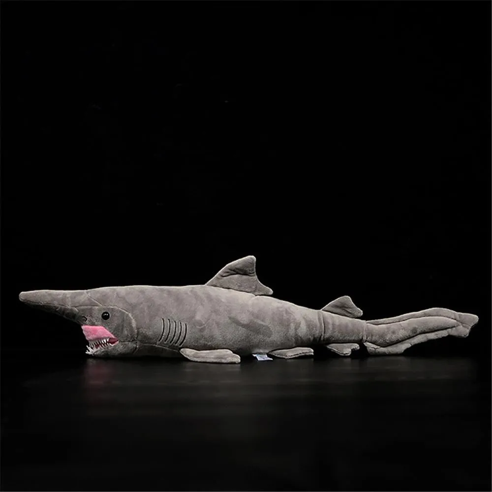 Goblin Shark Plush Toy - Realistic Lifelike Stuffed Animal for Ocean Lovers, Shark Collectors, and Marine Enthusiasts