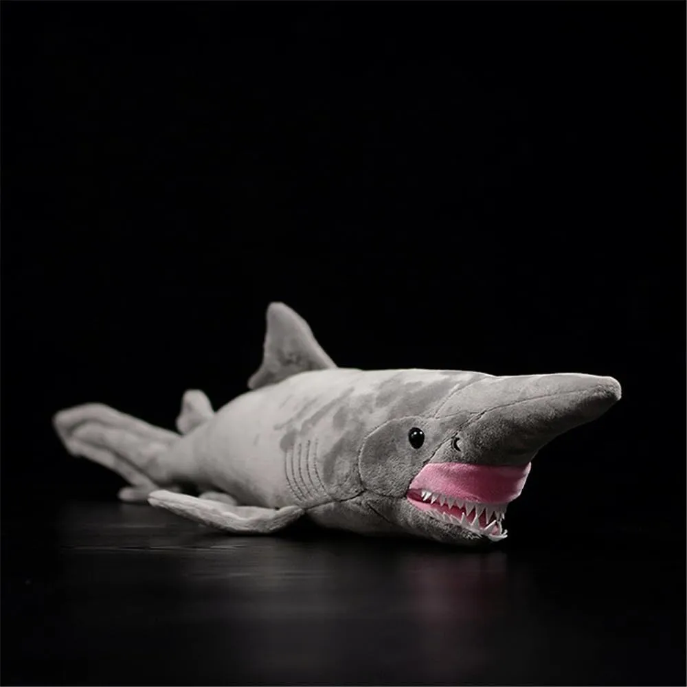 Goblin Shark Plush Toy - Realistic Lifelike Stuffed Animal for Ocean Lovers, Shark Collectors, and Marine Enthusiasts