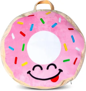 Good Banana Donut Toy Storage Bag - Convertible Fill n' Chill Bag That transforms into a Comfy seat When Full of Plush Toys for Kids Rooms, Multi, (TSDONU)