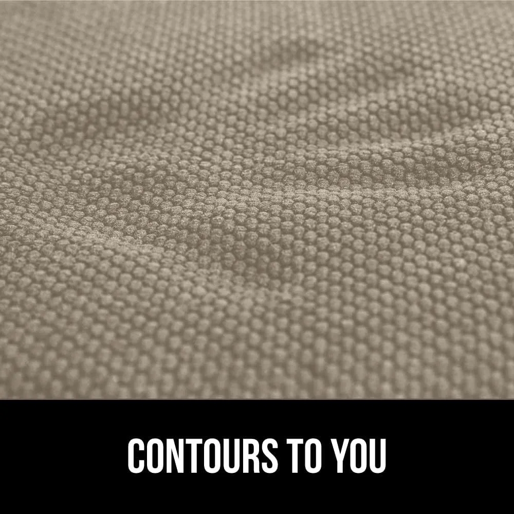 GORILLA GRIP Slip Resistant Chair Cushions, No Ties Required, Memory Foam Pads for Dining Room, Kitchen Table, Office, Rocking Chairs, Plush Seat Cover Cushion Pad, Home Decor, Set of 4 16x16, Beige
