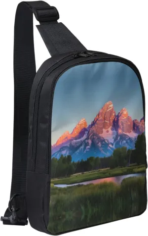 grand teton national park Dual Pocket Chest Bag - Versatile Purse, Sling Purse - Ideal for Concerts, Sports, Travelling, & More