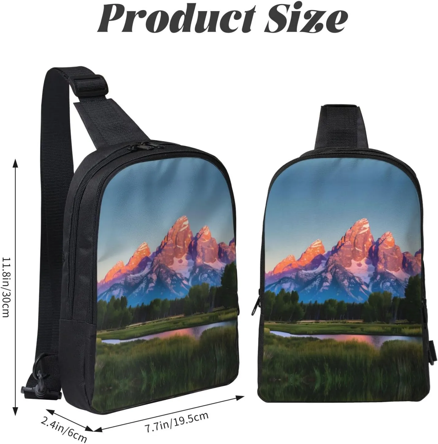 grand teton national park Dual Pocket Chest Bag - Versatile Purse, Sling Purse - Ideal for Concerts, Sports, Travelling, & More
