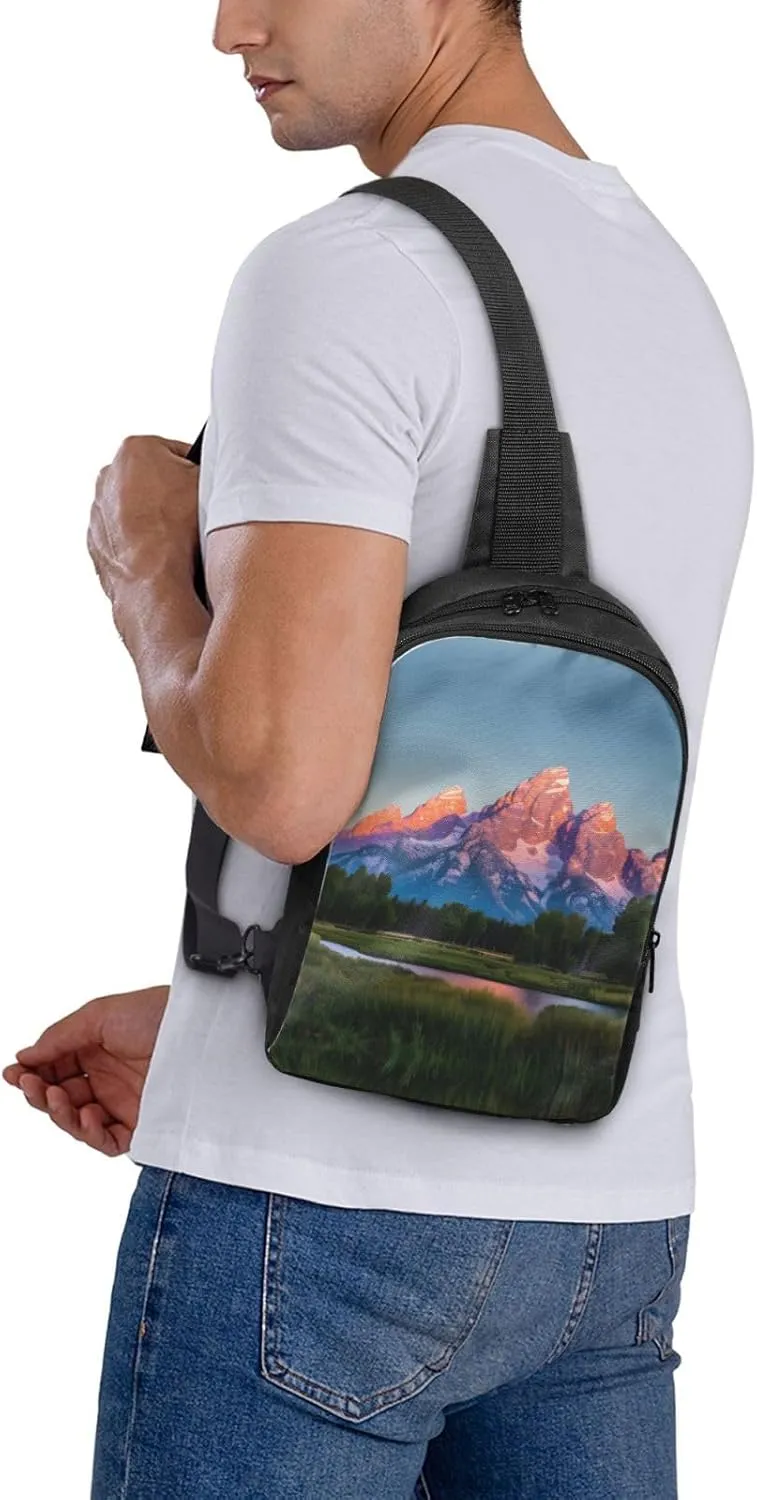 grand teton national park Dual Pocket Chest Bag - Versatile Purse, Sling Purse - Ideal for Concerts, Sports, Travelling, & More