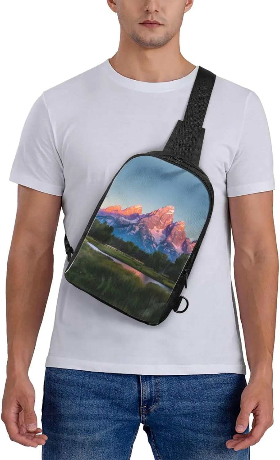 grand teton national park Dual Pocket Chest Bag - Versatile Purse, Sling Purse - Ideal for Concerts, Sports, Travelling, & More