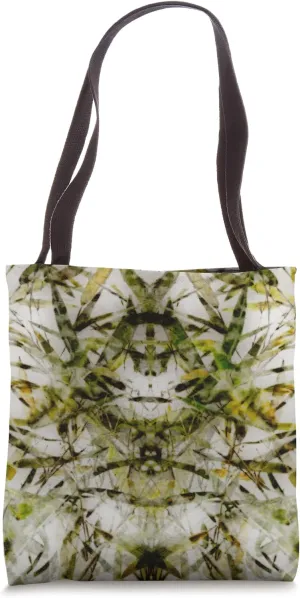 Green Bamboo Jungle Nature Pattern Camouflage Design Tote Bag