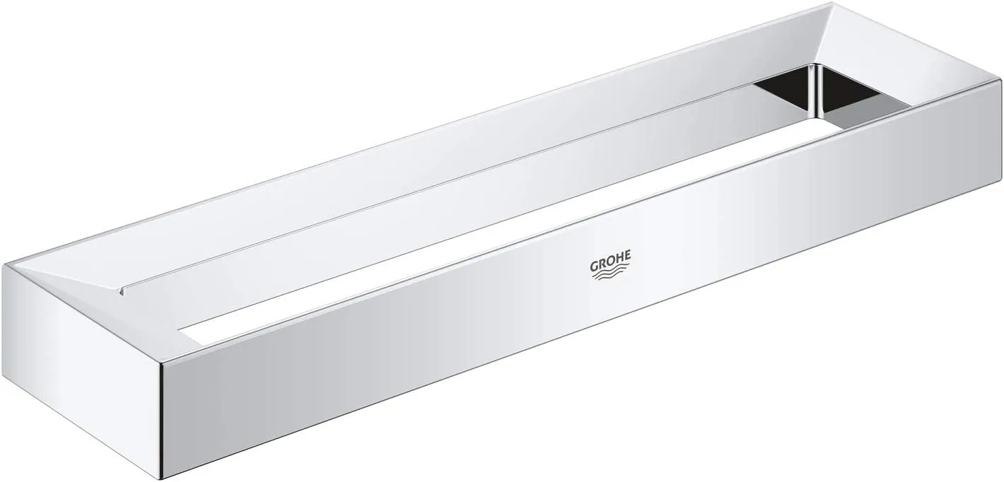 Grohe 40766000 Selection Cube Towel Ring, Starlight Chrome