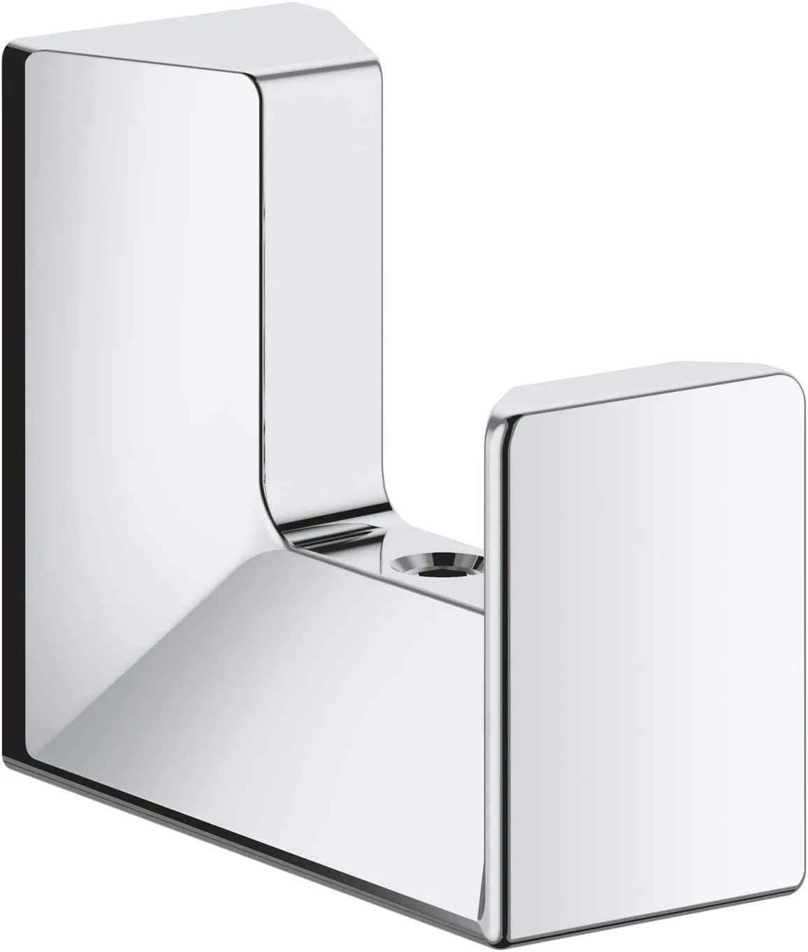 GROHE 40782000 Selection Cube Robe Hook, Starlight Chrome