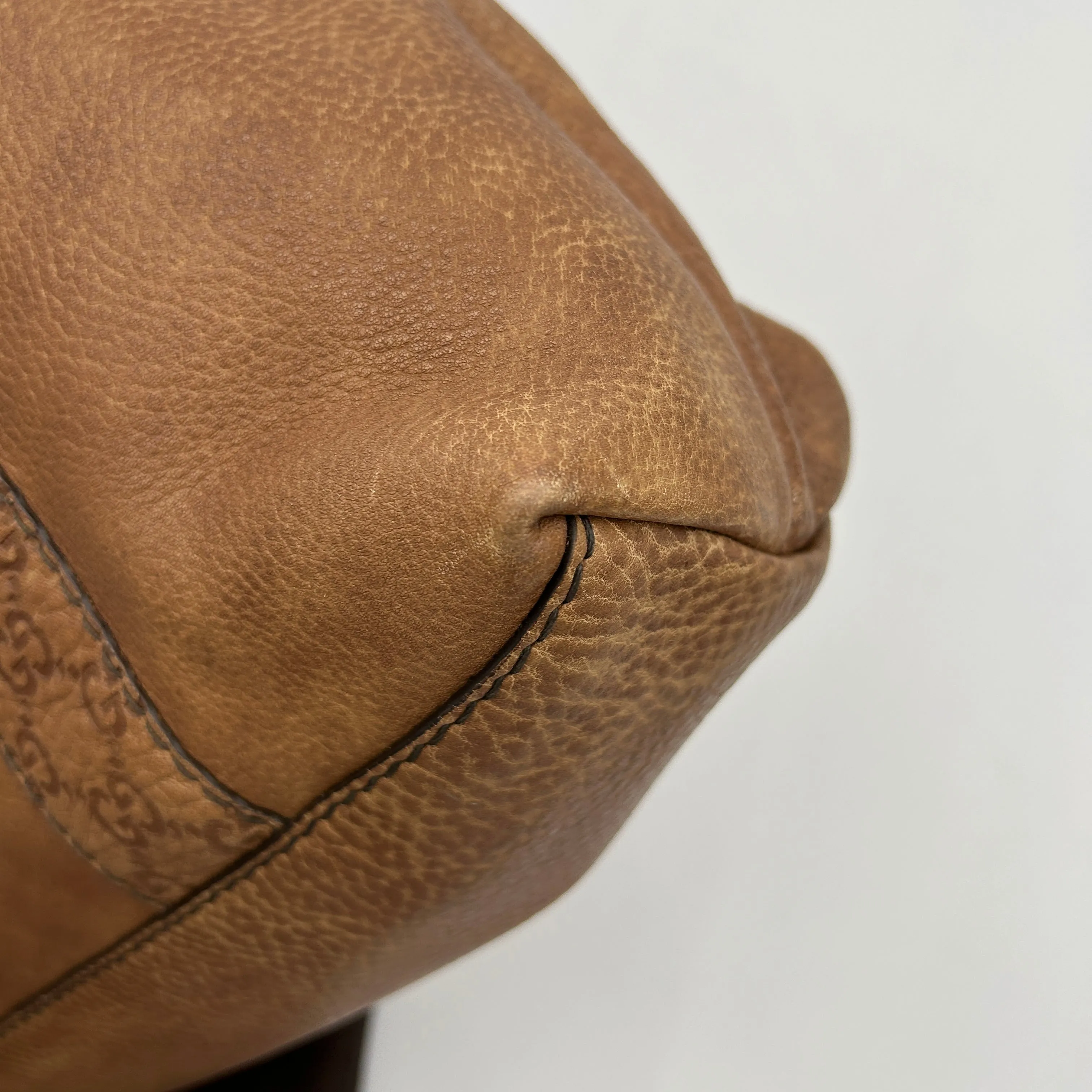 Gucci Bamboo Bar Brown Medium Tote Bag