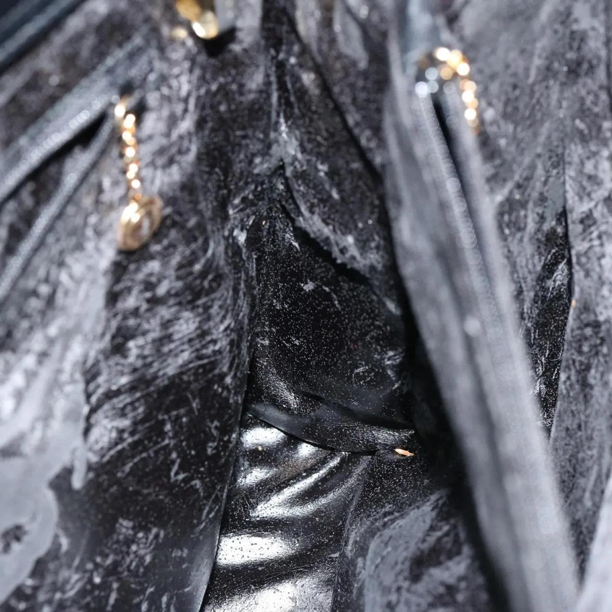 GUCCI Bamboo Tote Bag Leather 2way Black 002 2855 0322 0 75353