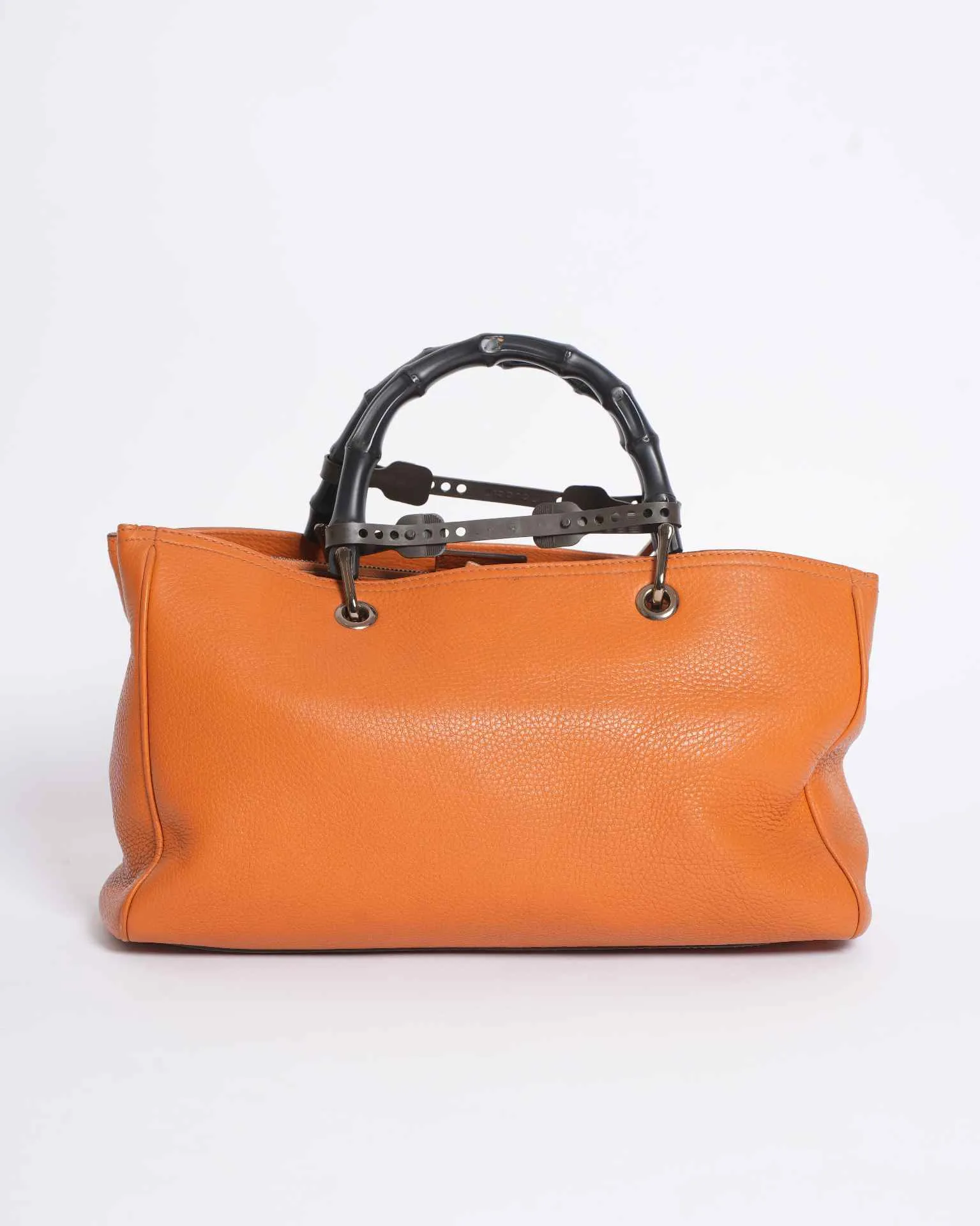 Gucci Tan Bambo Shoppers Tote In Leather