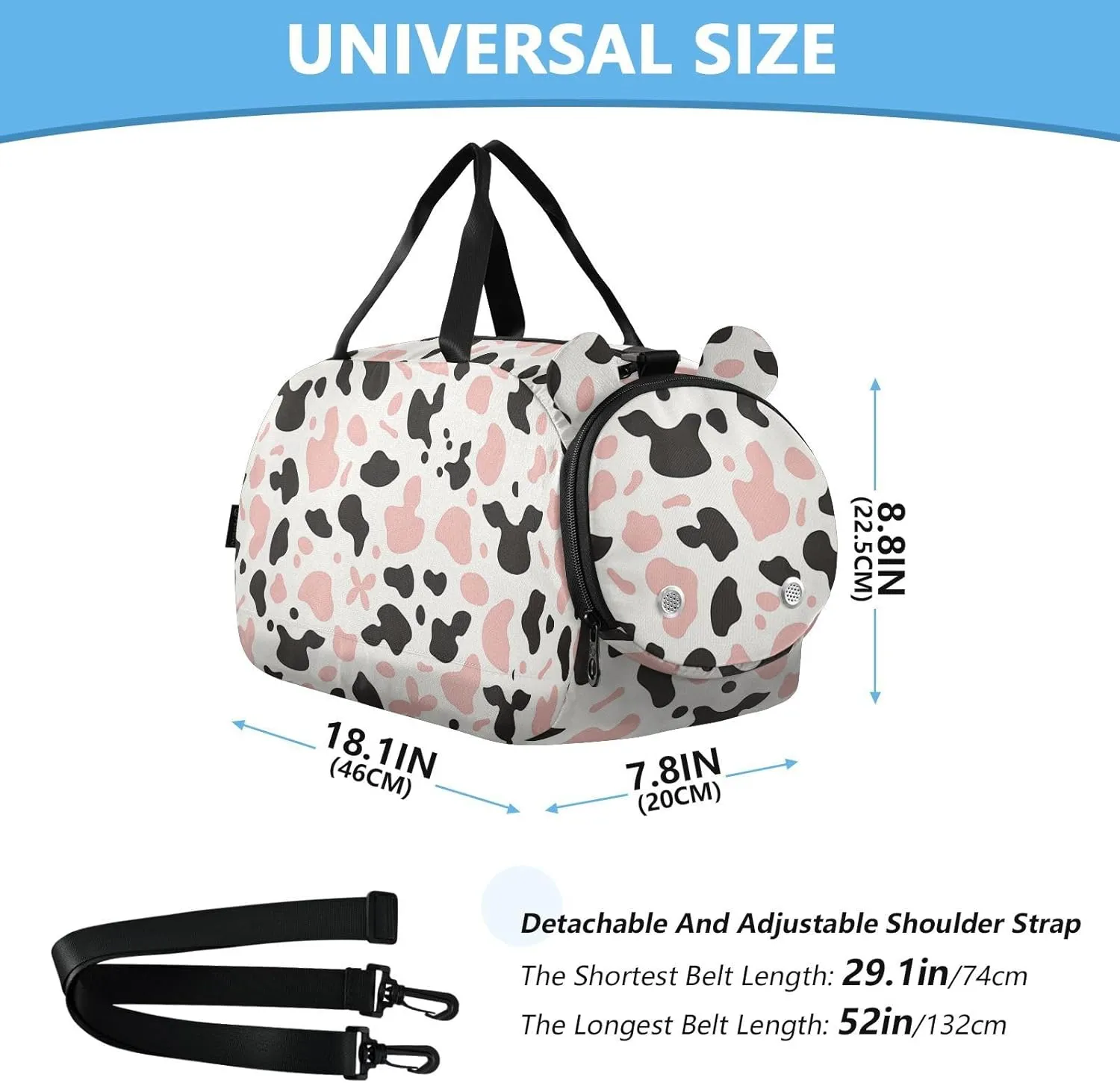 GuoChe Small Crossbody Purse with Shoes Compartment Fashion Purses for Go shopping