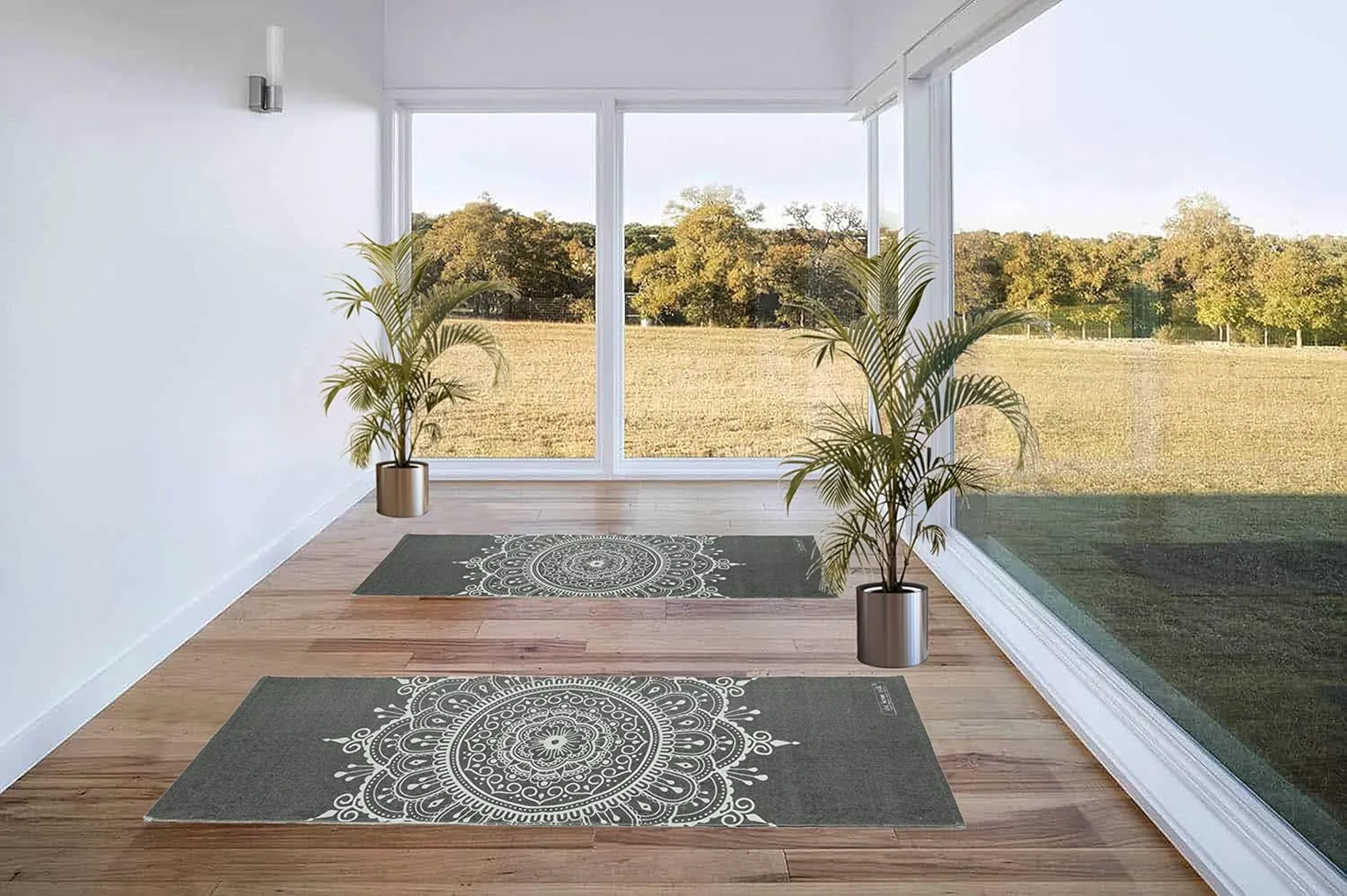 Hand Woven 100% Cotton Yoga Mat- Thick Handloom Made in India- for Gym Floor Exercise - Runner for Bedroom