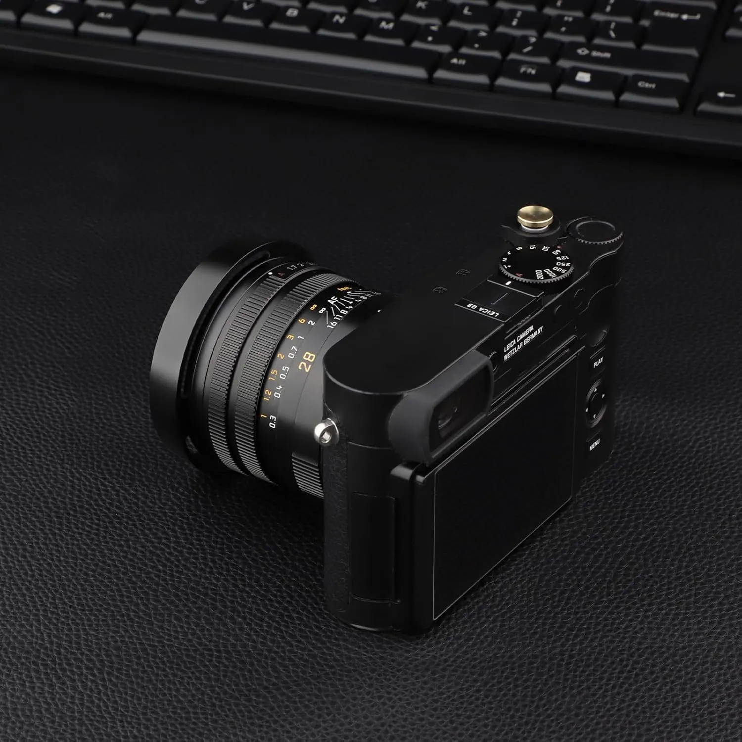 Haoge LH-LQ Metal Lens Hood Shade with Cap for Leica Q3 Q3-43 Q2 Q-P QP q Typ 116 Typ116 Camera Black
