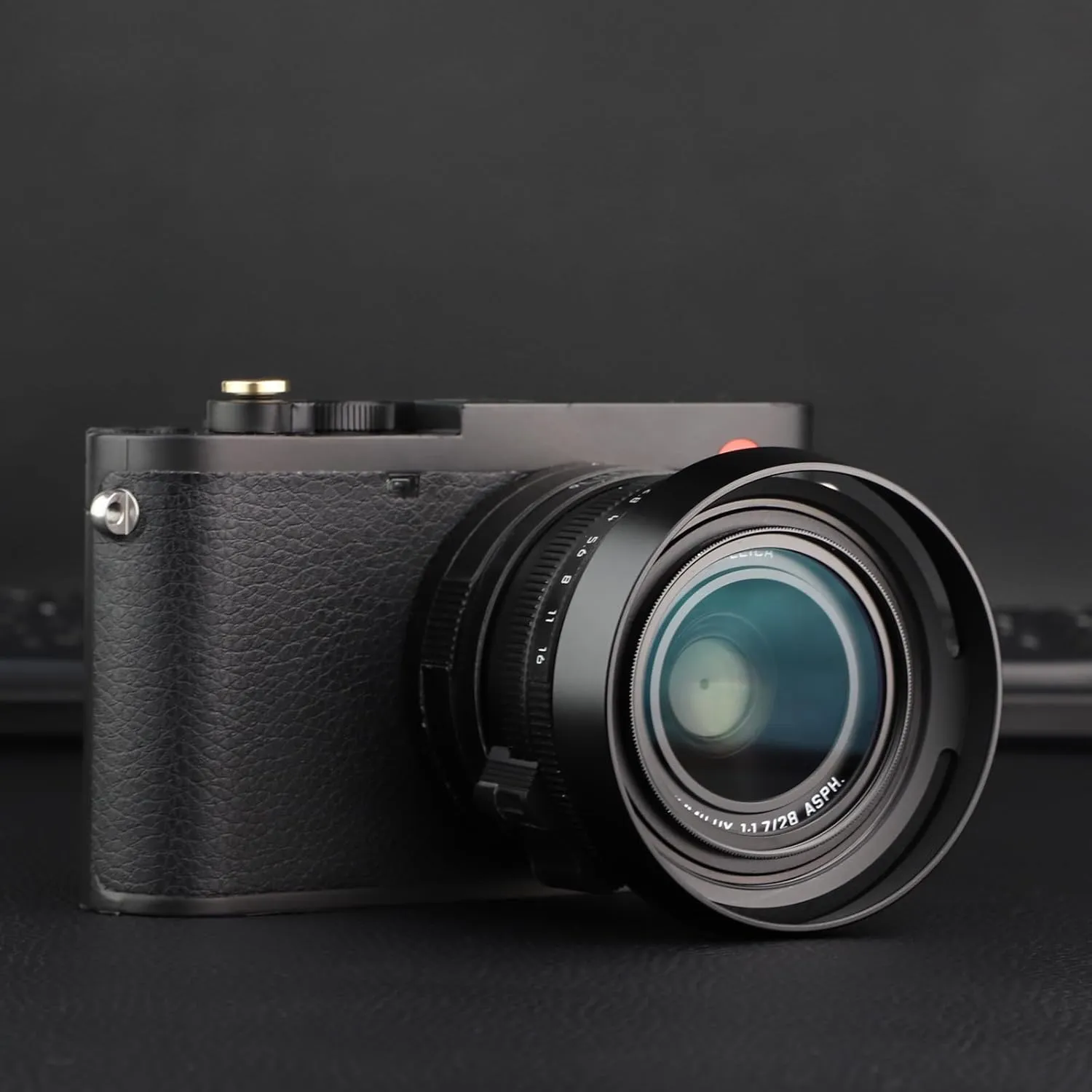 Haoge LH-LQ Metal Lens Hood Shade with Cap for Leica Q3 Q3-43 Q2 Q-P QP q Typ 116 Typ116 Camera Black