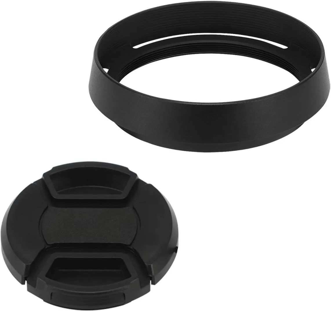 Haoge LH-LQ Metal Lens Hood Shade with Cap for Leica Q3 Q3-43 Q2 Q-P QP q Typ 116 Typ116 Camera Black