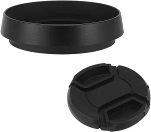 Haoge LH-LQ Metal Lens Hood Shade with Cap for Leica Q3 Q3-43 Q2 Q-P QP q Typ 116 Typ116 Camera Black