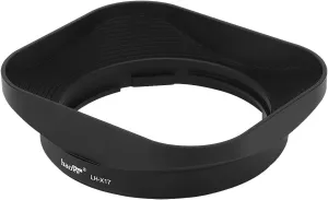 Haoge LH-X17 Bayonet Square Metal Lens Hood for Fujifilm Fuji Fujinon XF 16mm F2.8 R WR XF16mmF2.8 Lens on X-Pro2 X-Pro1 X-T2 X-T1 X-T20 X-T10 X-E2S X-A5 X-A20 X-E3 X-H1