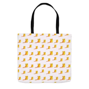 Happy Cat Pattern Tote Bag (Pink)