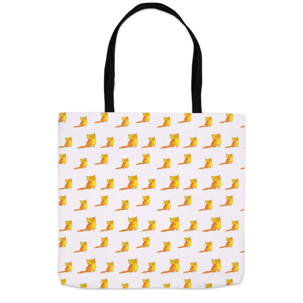 Happy Cat Pattern Tote Bag (Pink)