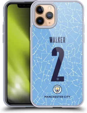 Head Case Designs Officially Licensed Manchester City Man City FC Kyle Walker 2020/21 Players Home Kit Group 2 Gel Case [Military Grade Protection] Compatible with Apple iPhone 11 Pro and MagSafe