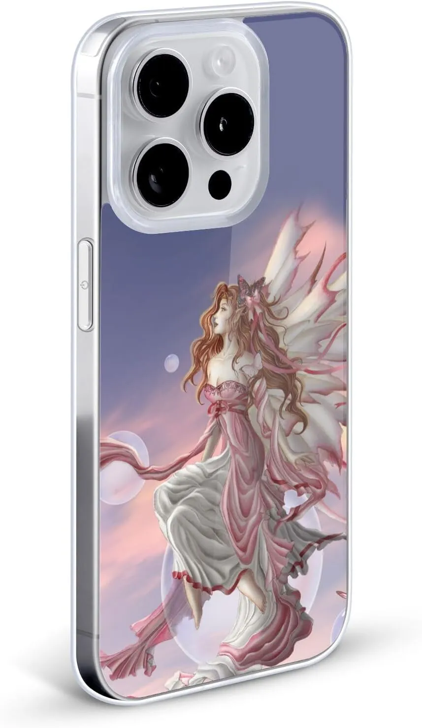 Head Case Designs Officially Licensed Nene Thomas Daybreak Pink Fairy Bubbles Soft Gel Case [Military Grade Protection] Compatible with Apple iPhone 15
