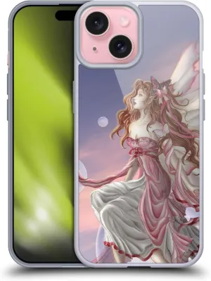 Head Case Designs Officially Licensed Nene Thomas Daybreak Pink Fairy Bubbles Soft Gel Case [Military Grade Protection] Compatible with Apple iPhone 15