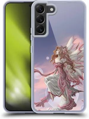 Head Case Designs Officially Licensed Nene Thomas Daybreak Pink Fairy Bubbles Soft Gel Case [Military Grade Protection] Compatible with Samsung Galaxy S22  5G