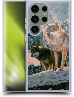 Head Case Designs Officially Licensed Vincent HIE Wolf Couple Canidae Gel Case [Military Grade Protection] Compatible with Samsung Galaxy S24 Ultra 5G and Compatible with MagSafe