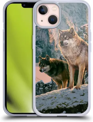 Head Case Designs Officially Licensed Vincent HIE Wolf Couple Canidae Soft Gel Case [Military Grade Protection] Compatible with Apple iPhone 13