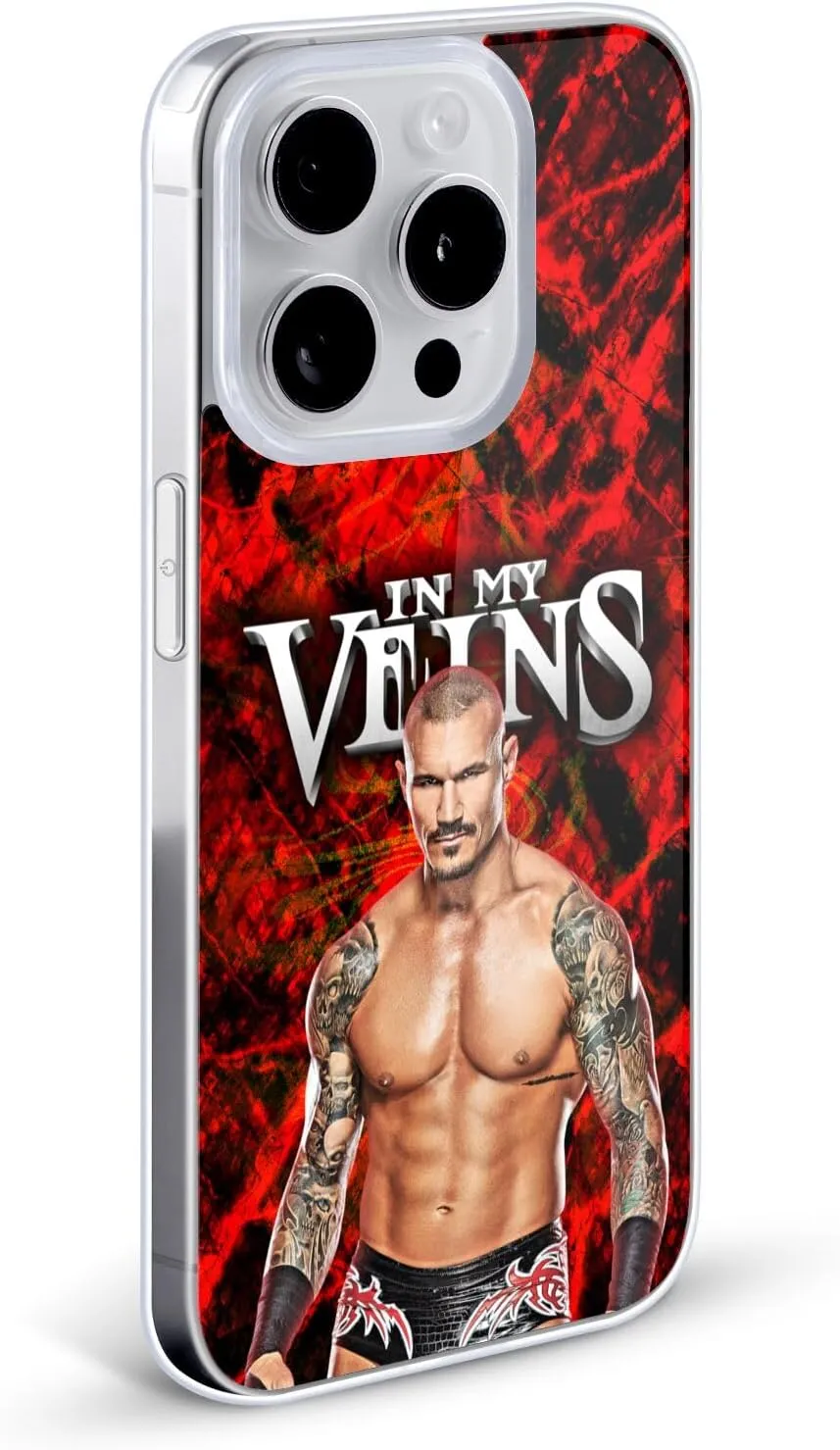 Head Case Designs Officially Licensed WWE in My Veins Randy Orton Soft Gel Case [Military Grade Protection] Compatible with Apple iPhone 14 Plus