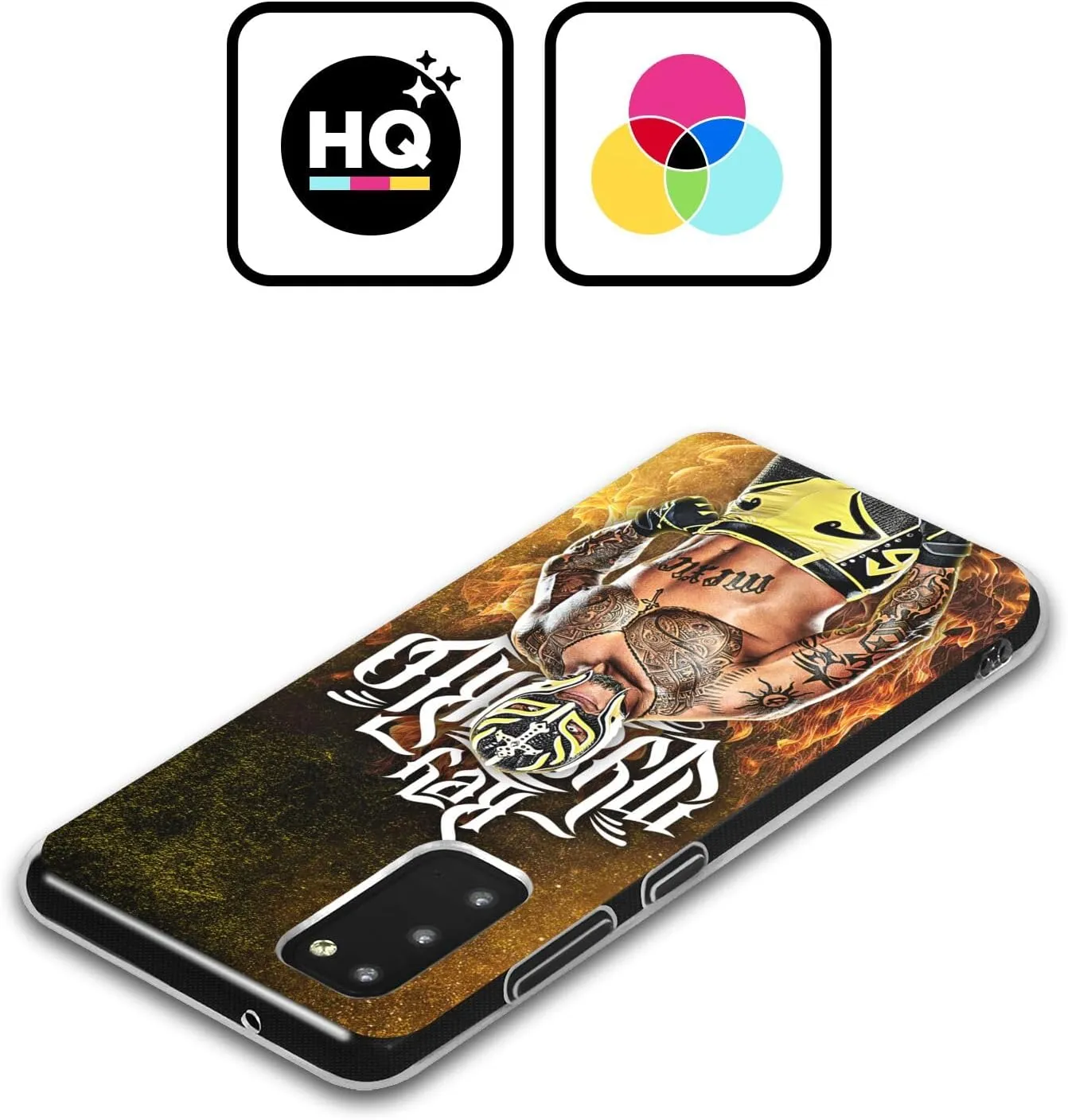 Head Case Designs Officially Licensed WWE Portrait Rey Mysterio Gel Case [Military Grade Protection] Compatible with Samsung Galaxy S24 5G
