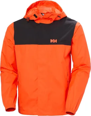 Helly-Hansen Vancouver Rain Jacket - Men's Waterproof, Breathable, Adjustable Hood, Seam-Sealed