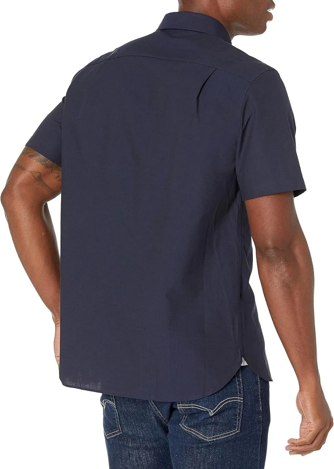 Hickey Freeman Men's Short Sleeve Button Down Regular Fit Shirt