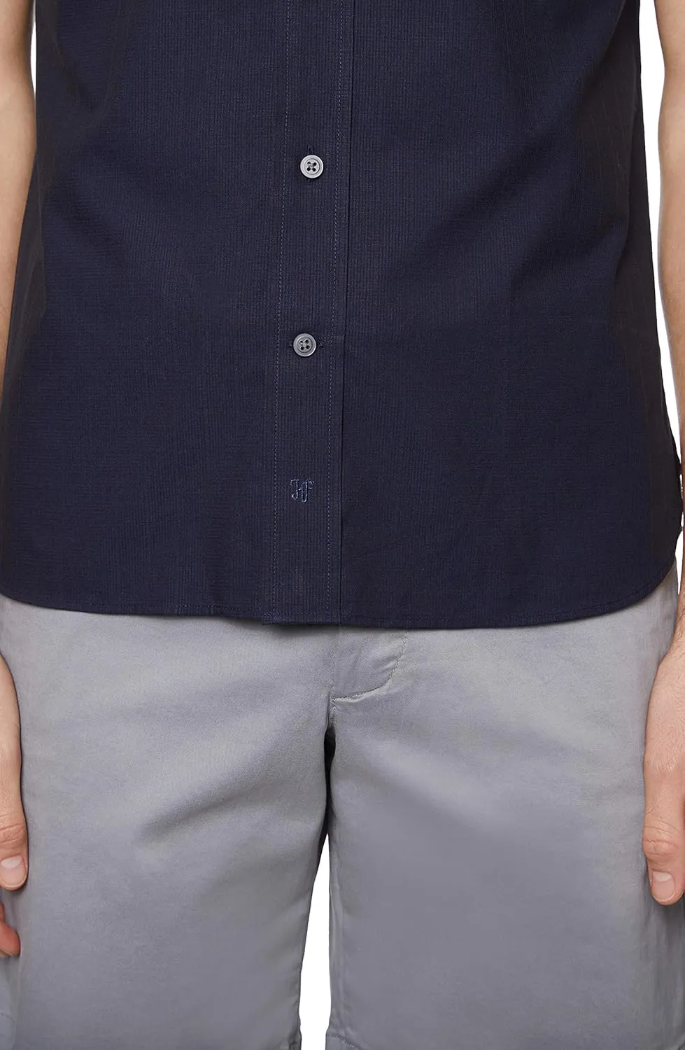 Hickey Freeman Men's Short Sleeve Button Down Regular Fit Shirt