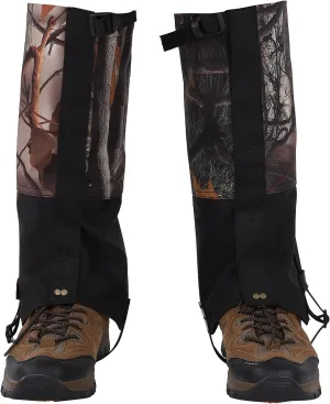 Hiking Gaiters, Lightweight Oxford Cloth Leg Gaiters, Leg Guard Boot Legging Cover, Windproof Leg Cover Protect for Skiing Mountaineering Camping Backpacking Hiking