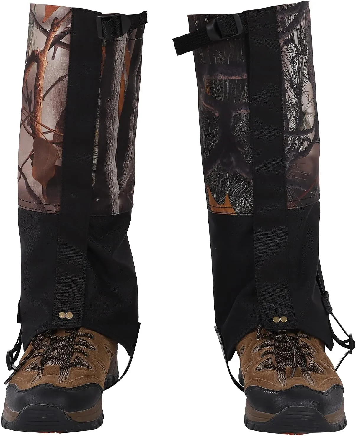 Hiking Gaiters, Lightweight Oxford Cloth Leg Gaiters, Leg Guard Boot Legging Cover, Windproof Leg Cover Protect for Skiing Mountaineering Camping Backpacking Hiking