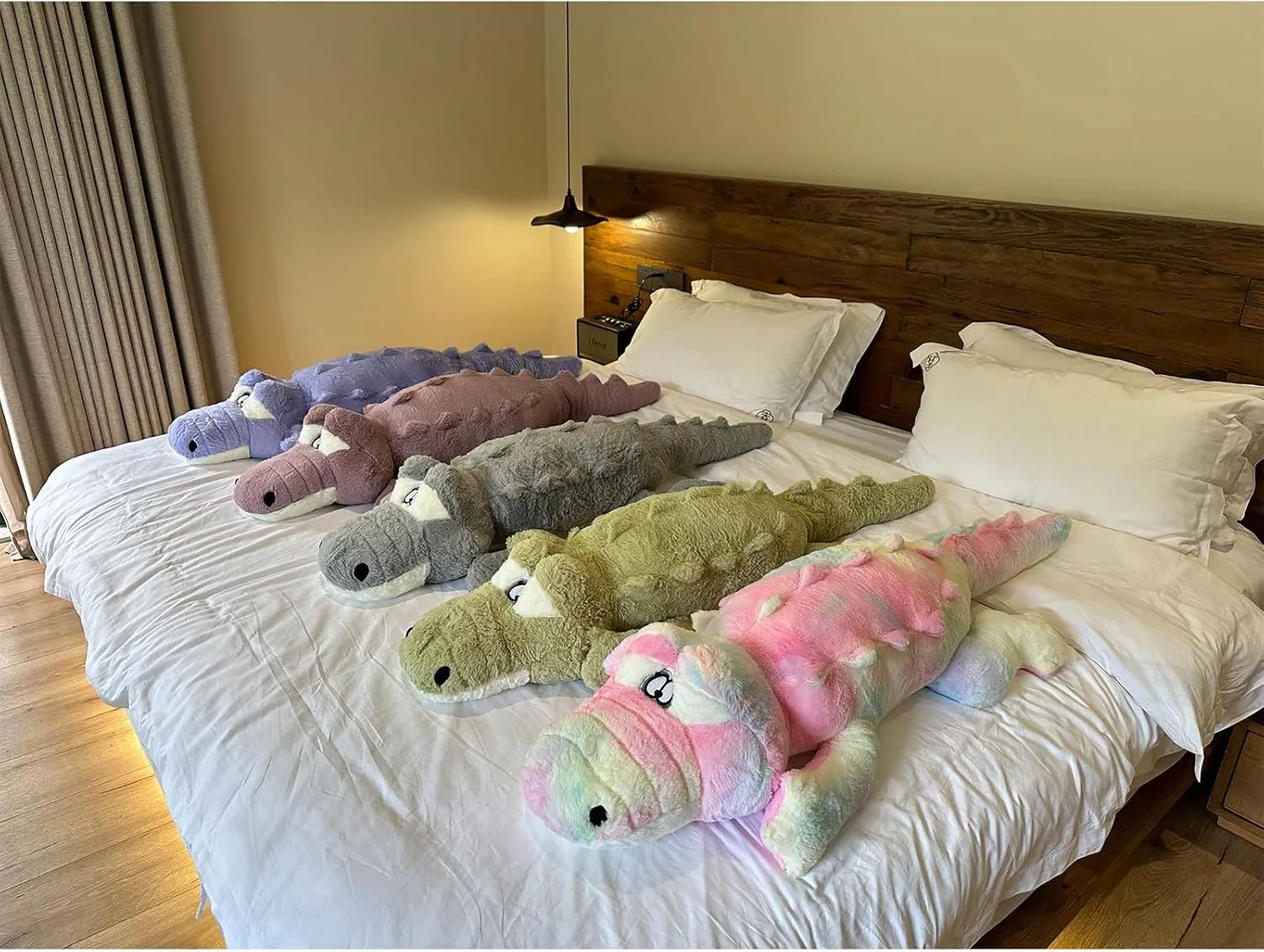 Hofun4U Alligator Plush Pillow, 46 inch Alligator Stuffed Animal, Home Decoration Christmas Valentine’s Birthday Gift for Boys Girls Adults Kids (Green)