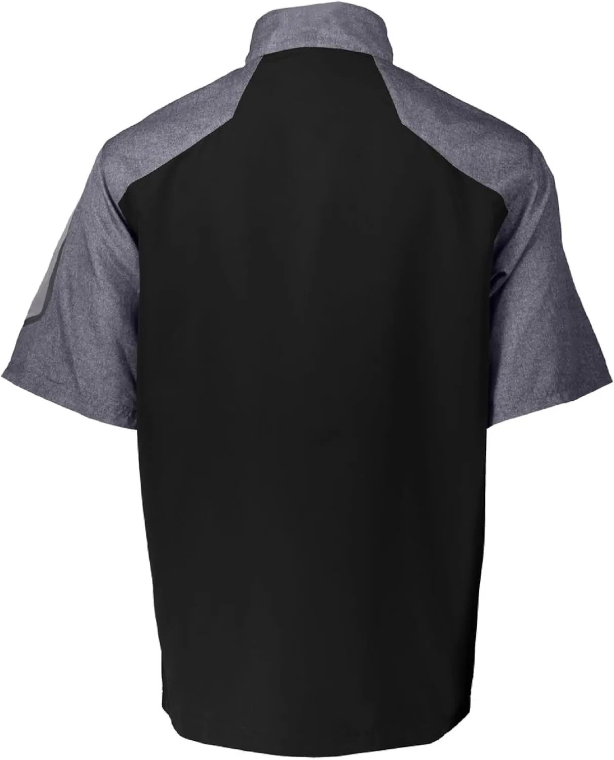 Holloway Raider Pullover Cage Jacket - Weather-Resistant Quarter Zip Athletic Wear with Sleeve Pocket