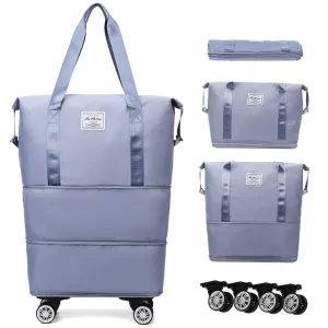 Home.co - Expandable Travel Bag With Wheels - Random Color