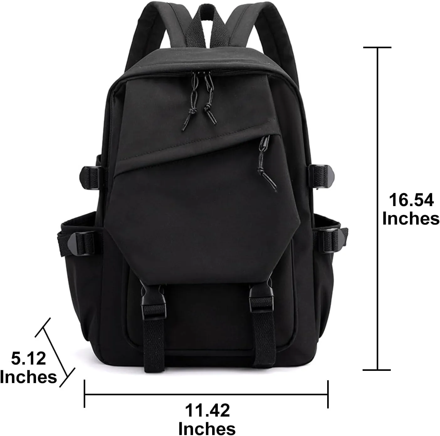 Honkai Star Rail Backpack Women Men Unisex Robin Rucksack Firefly Black Bag HSR Kawaii Anime Backpack (Black-Bailu)