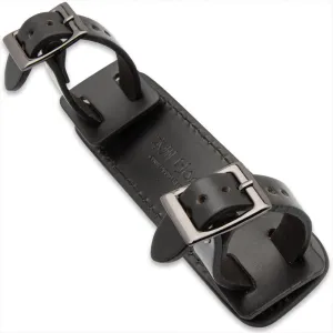 Honshu Leather Frog for Swords | Heavy-Duty Leather | MOLLE Compatible | Vertical Carry | Designed for UC3176 and UC3125 Boshin Swords