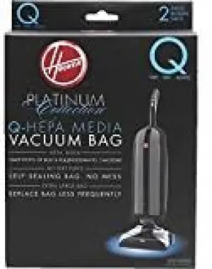Hoover AH10000 Platinum Type-Q HEPA Vacuum Bag, Five 2-Packs: Total 10 Bags
