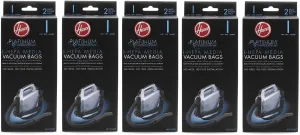Hoover Type I HEPA Bag, AH10005 (5 Packs of 2: Total 10 Bags)