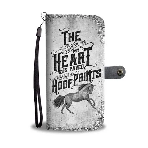 Horse Prints Wallet Phone Case w/ RFID Blocker