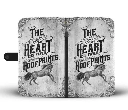 Horse Prints Wallet Phone Case w/ RFID Blocker