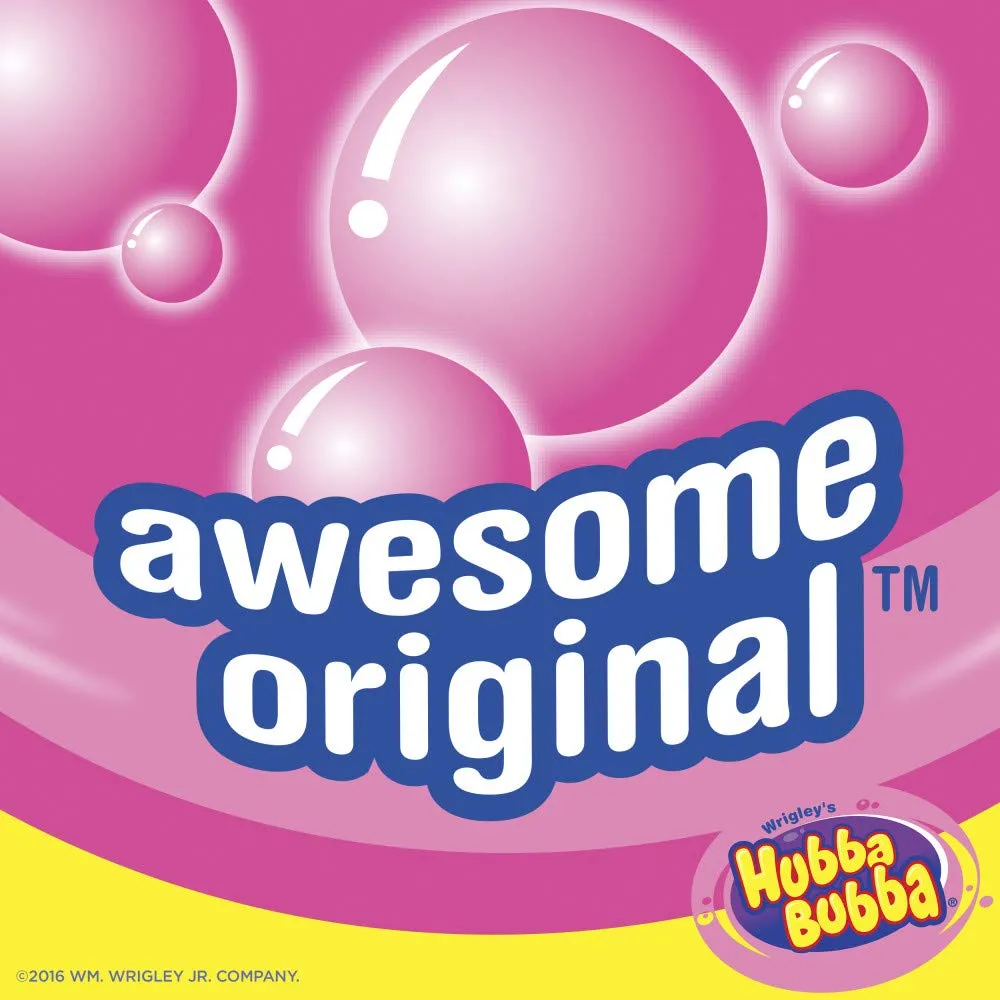 HUBBA BUBBA Gum Tape - Original Bubble Gum Bulk Pack, 2 oz, Pack of 6 Candy Bulk