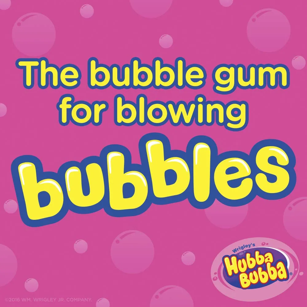 HUBBA BUBBA Gum Tape - Original Bubble Gum Bulk Pack, 2 oz, Pack of 6 Candy Bulk
