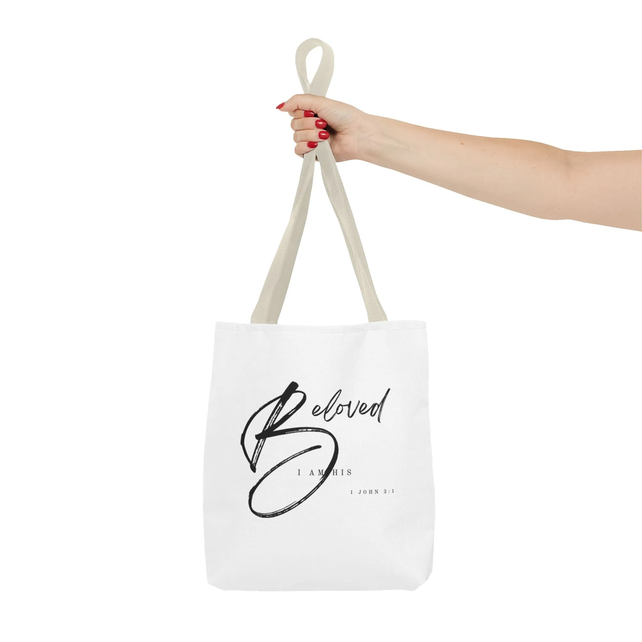 I am His Beloved Crescendo Tote Bag